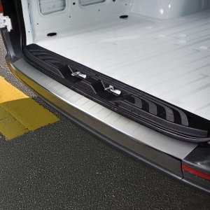 Mercedes Sprinter Rear Bumper Sill Cover - Omac - S.Steel Brushed - Silver - 2018